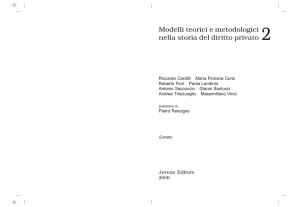 Modelli teorici e metodologici nella storia del diritto privato 2