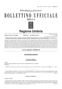 BUR Umbria - Serie Avvisi e concorsi - n. 6