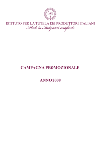 CAMPAGNA PROMOZIONALE Made in Italy 100% certificate