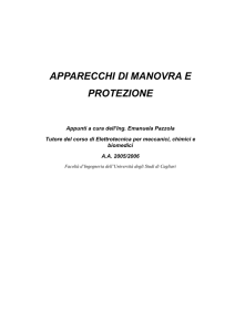 apparecchi di manovra e protezione