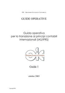 Guida operativa per la transizione ai principi contabili internazionali