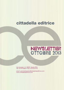 Newsletter Ottobre 2013