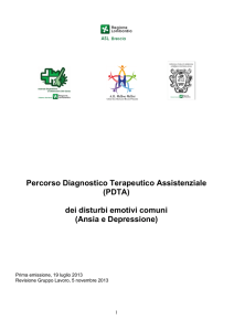 (PDTA) dei disturbi emotivi comuni (Ansia e