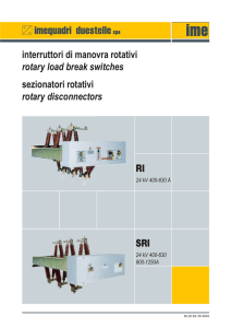 interruttori di manovra rotativi rotary load break switches sezionatori