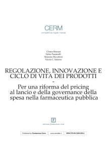 regolazione, innovazione e ciclo di vita dei prodotti