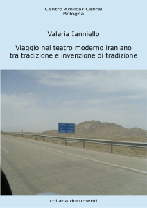 Valeria Ianniello Viaggio nel teatro moderno iraniano tra tradizione