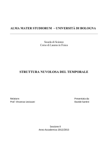 struttura nuvolosa del temporale