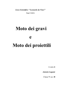 Moto dei proiettili - Home Page Prof. Francesco Zumbo. Matematica