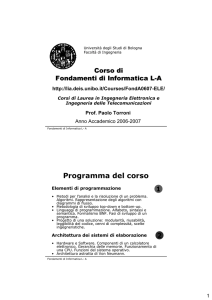 Programma del corso - LIA