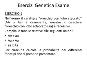 Esercizi Genetica Esame - Blog Scuola Secondaria I^grado Monza