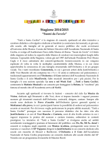 Stagione 2014/2015 - Accademia Nazionale di Santa Cecilia