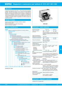 Disgiuntori e sezionatori per batterie E-1073-437/-921/-922