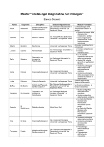 Master “Cardiologia Diagnostica per Immagini”