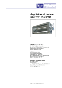 Regolatore di portata tipo VRF-W (corto)