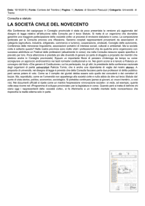 Rassegna stampa - Università di Trento