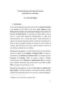 Avv. Emanuele Ruggeri_I contratti telematici nel Codice del