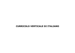 Scarica il curricolo verticale d`italiano
