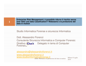 Studio Informatica Forense e sicurezza Informatica Dott. Alessandro
