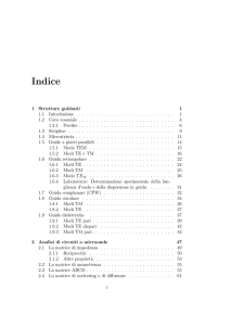 Indice - Dipartimento di Ingegneria dell`Informazione
