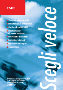 Punti di misura locale Monitoraggio energetico Guida alle reti