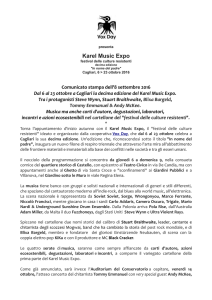 Karel Music Expo - Comune di Cagliari