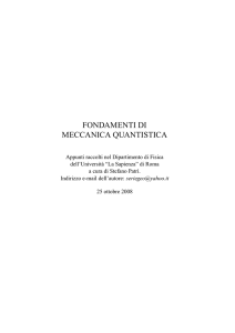 fondamenti di meccanica quantistica