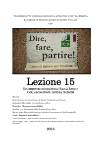 Lezione 15 - Cursos de Extensão da USP