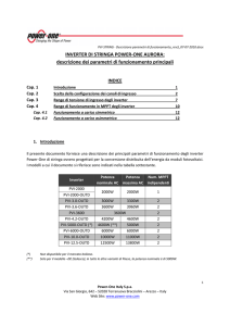 INVERTER DI STRINGA POWER-ONE AURORA