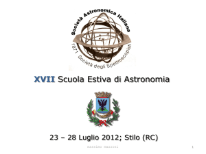 Diapositiva 1 - Società Astronomica Italiana