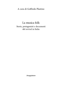 La musica folk - Il Saggiatore