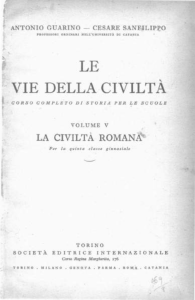 Le vie della civiltà- La civiltà romana Vol V