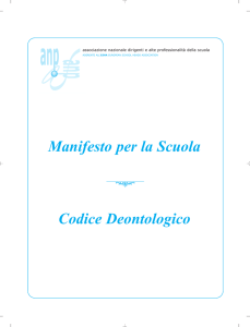 Manifesto per la Scuola Codice Deontologico
