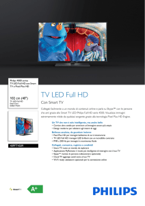 40PFT4509/12 Philips TV LED Full HD con Smart TV e Pixel Plus HD
