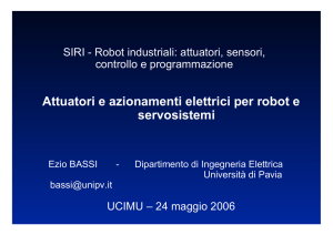Attuatori e azionamenti elettrici per robot e servosistemi