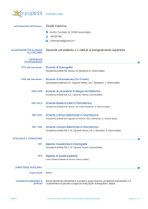 Pinelli Caterina Docente univesitario e in istituti di insegnamento