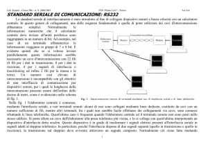 STANDARD SERIALE DI COMUNICAZIONE: RS232