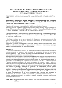 la cessazione del fumo in pazienti con malattie respiratorie