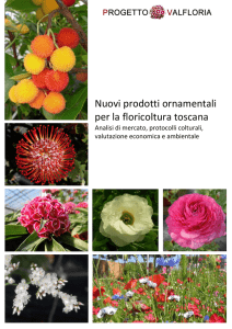 Nuovi prodotti ornamentali per la floricoltura toscana - Cra