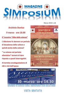 Edizione di marzo 2014 - associazione culturale simposium