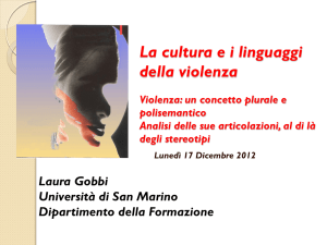 La cultura e i linguaggi della violenza