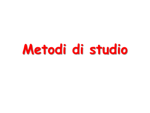 Lezione 3-Metodi_di_studio 2015