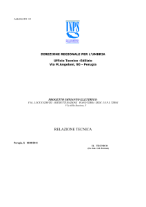 relazione tecnica sulla consistenza e tipologia dell`impianto elettrico