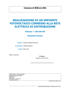 realizzazione di un impianto fotovoltaico