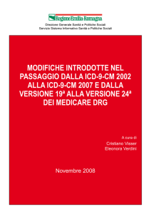 Modifiche introdotte nel passaggio dalla ICD-9-CM 2002 alla ICD