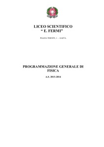 Fisica - Liceo Fermi Gaeta