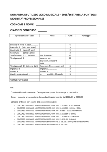 DOMANDA DI UTILIZZO LICEO MUSICALE – 2015/16 (TABELLA