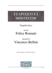 I Capuleti ei Montecchi - Libretti d`opera italiani