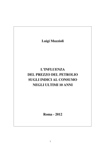 L`influenza del prezzo del petrolio sugli indici al