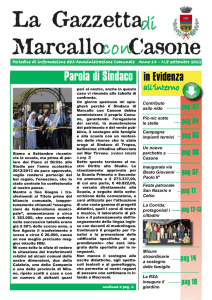 Settembre 2012 - Comune di Marcallo