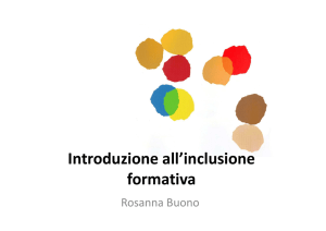 Introduzione all`inclusione formativa